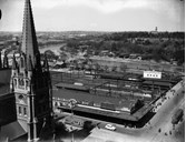 Flinders Street Station and Princes Bridge Station, October 1947