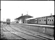 Locomotive E class steam train no. 450, Essendon Railway Station, 1908