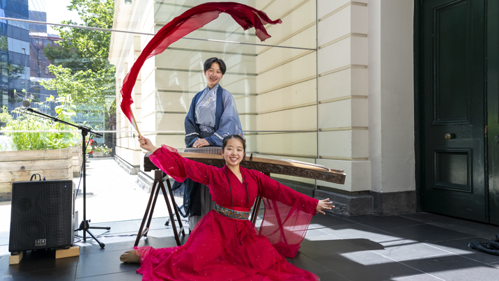 Musician QiQi and dancer Madison Lu