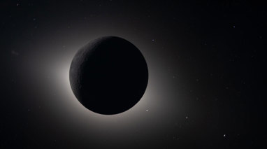 Image of a solar eclipse was seen from the lunar far side. 