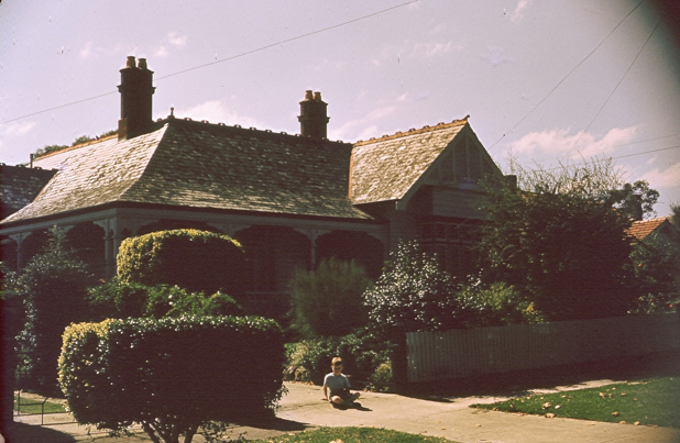 Will Twycross sitting out the front of Emmarine II, circa 1950s.