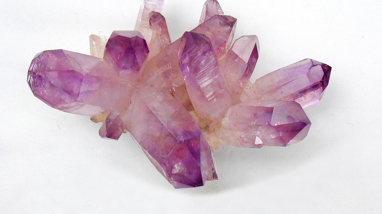 Pink quartz specimen