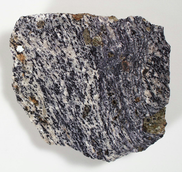 Banded calcite-fluorite rock