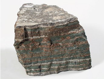 Banded calc-silicate hornfels specimen