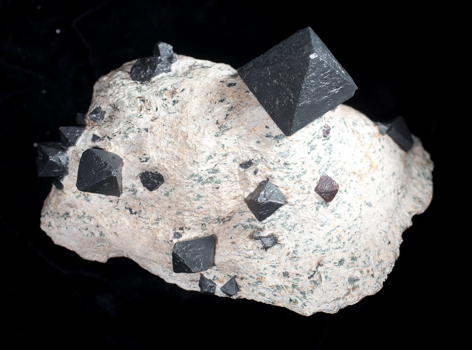 Magnetite crystals