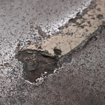 Detail of a meteorite