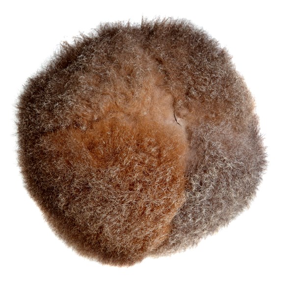 Ball made of animal fur