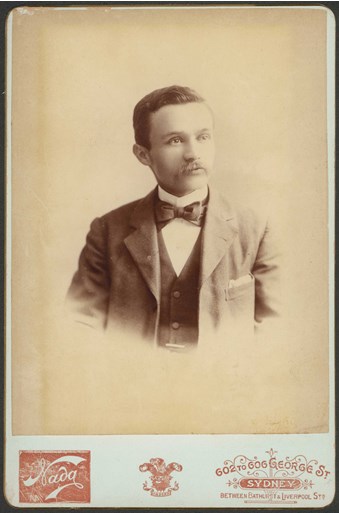 Portrait of George Lyell, Nada Studio, Sydney, c.1895.
