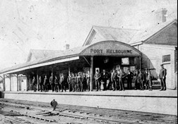 Port Melbourne Station, circa 1890