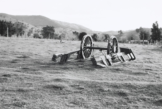 Remains from a Hobsons Bay Railway Company steam locomotive, Leneva, circa 1990