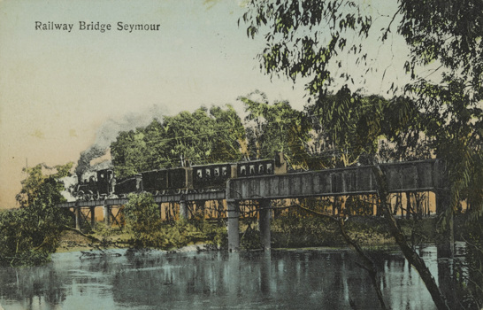 Railway bridge over the Goulburn River, Seymour, circa 1922