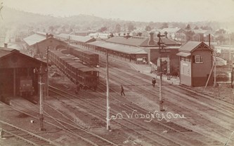 Wodonga Railway Station, circa 1910