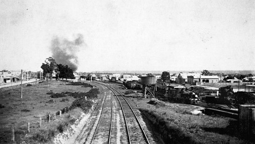 Moe Railway Station, circa 1930