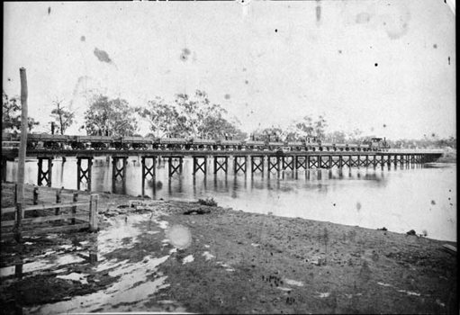 Rail bridge, Dunolly area, 1880s