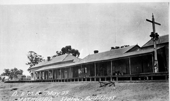 Mathoura Station, Moama to Deniliquin line, 1923