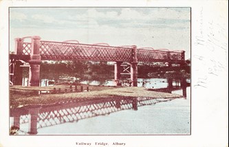 Railway bridge, Albury, circa 1906