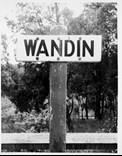 Wandin Railway Station sign