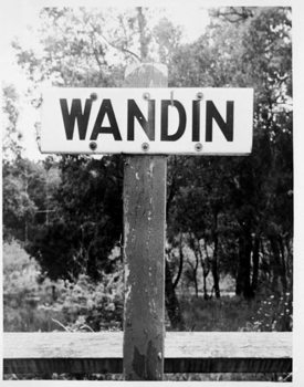Wandin Railway Station sign