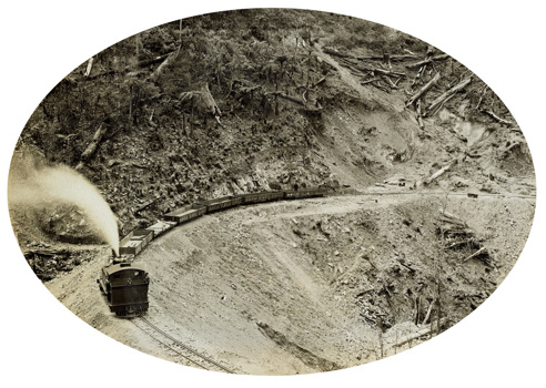Construction train, Moe to Walhalla line, 1901