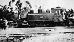 Steam locomotive no. 16a, Ferntree Gully, 1925