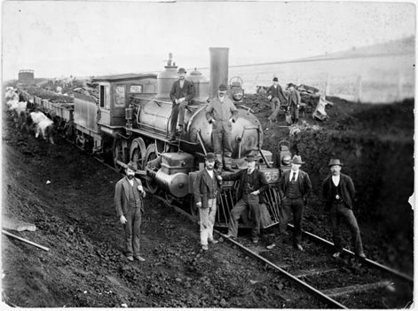 W class steam locomotive no. 235, Maryborough district, 7 July 1899