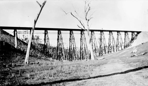 Bridge on the Bairnsdale to Orbost line, circa 1915