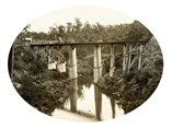 Completed Boggy Creek Bridge on the Bairnsdale to Orbost line, Bairnsdale, 1915