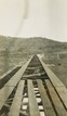 Bridge under construction over Sandy Creek on the Sandy Creek deviation of the Wodonga to Tallangatta line, Tallangatta, 19 May 1931