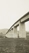 The concrete piers of the Sandy Creek Bridge, Wodonga to Tallangatta deviation, Lake Hume district, 1932