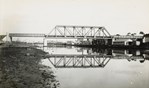 The completed Maribyrnong River Bridge on the South Kensington to West Footscray line, Kensington, 1928