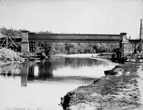 First Cremorne bridge, 1860