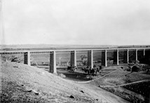 Moorabool Viaduct on the Geelong to Ballarat line, Moorabool district, post-1862