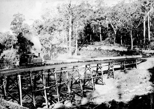 Monbulk Bridge on the Ferntree Gully to Gembrook line
