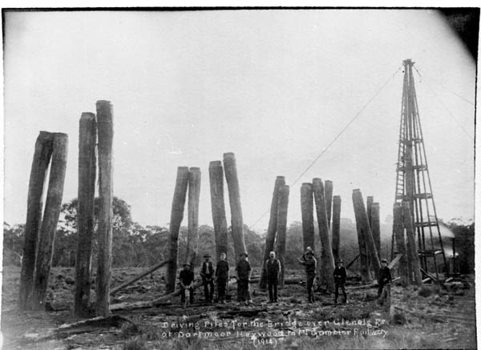 Construction and early views, Glenelg River Bridge, Dartmoor
