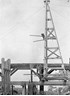 Workmen repairing the Carisbrook Railway Bridge, circa 1915