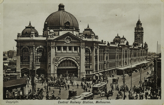 Flinders Street Station, Melbourne, circa 1910