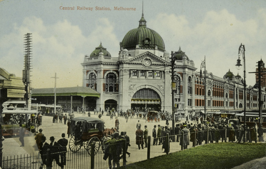 Flinders Street Station, Melbourne, circa 1910