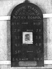 Notice board from Old Batman's Hill Junction, 1873