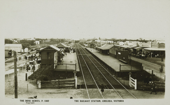 Chelsea Railway Station, circa 1915