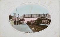 Passenger train at Malvern Station, post-1910