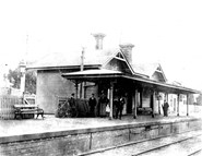 Assistant station master WH Randles, South Brighton Railway Station, circa 1907