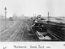 Melbourne Goods Yard, 1890