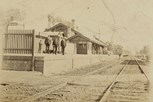 Violet Town Railway Station, circa 1900