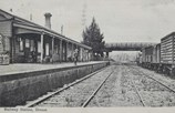 Goods train and passengers, Drouin Railway Station