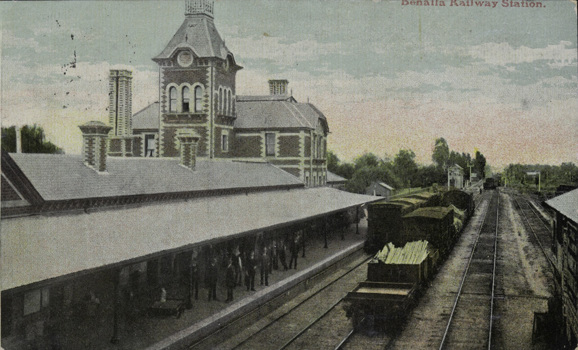 Goods trains, Benalla Railway Station, post-1915