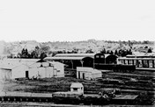 Geelong Railway Station, 1860