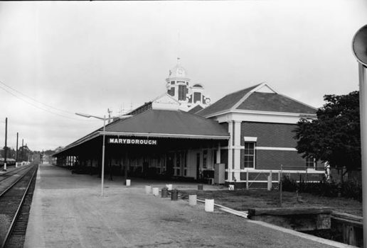 Maryborough Railway Station, 1974