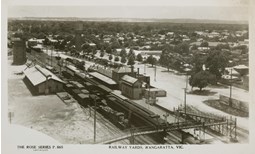 Wangaratta Railway Station and yards, circa 1930