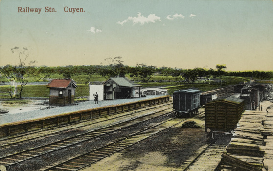 Ouyen Railway Station, circa 1910