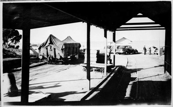 Narrow gauge tramway to pier, Stony Point Railway Station